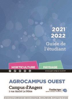 Guide De L Tudiant Agrocampus Ouest Campus D Angers Rue