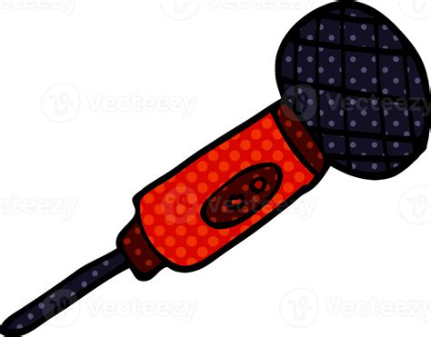 Cartoon Doodle Microphone Png