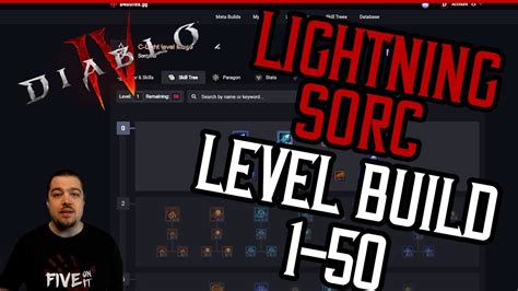 Diablo Chain Lightning Sorc Level Build Youtube