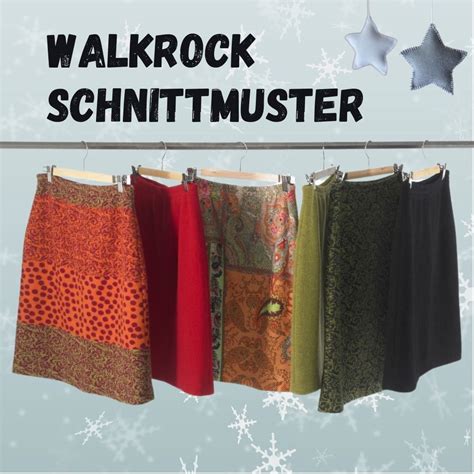 Walkrock Schnittmuster für kühlere Tage Damen rock nähen