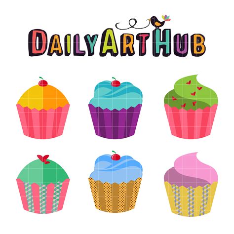 Cupcakes Clip Art Set | Daily Art Hub