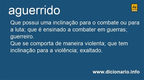 O Que Significa Aguerrido - Significado de Aguerrida