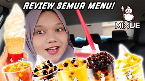 CUBA SEMUA MENU MIXUE MIXUE SEDAP KE YouTube