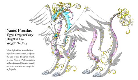 Dragon/Fairy Type Pokemon Faeralux by LunAdoptions on DeviantArt