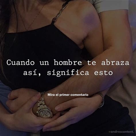 Qué significa cuando un hombre te abraza y te carga Vida Saludable