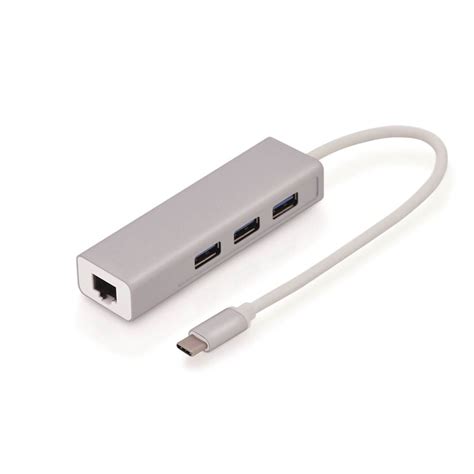 Convertisseur Type C Vers Ethernet Rj45 Giga Hub 3 Ports Usb 30