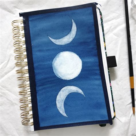 Watercolor Tutorial: Moon Phases Illustration | Embroidered canvas art ...