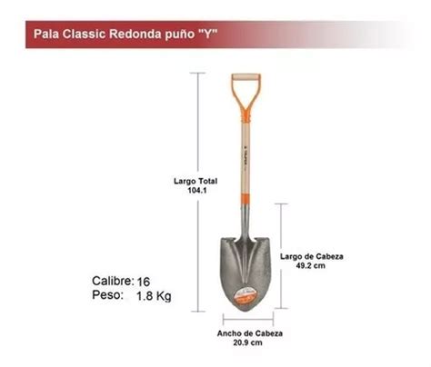 Pala Redonda Modelo Classic Puño Y Truper Meses Sin Intereses