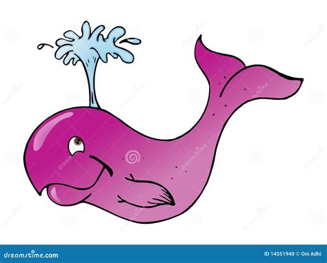 Cute Purple Whale Stock Photo - Image: 14551940