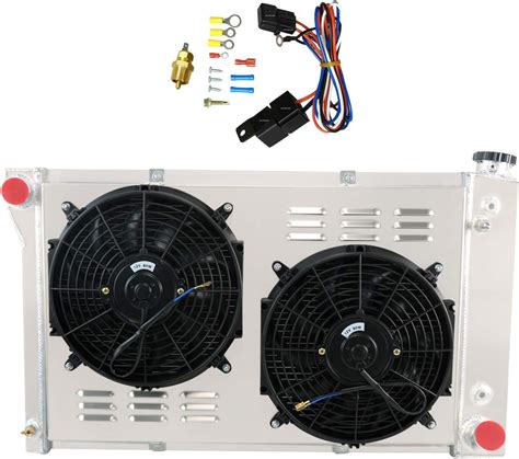 Amazon Coolingcare Row All Aluminum Radiator Shroud W Fans For