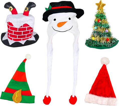 Blue Planet Fancy Dress Pack Of 5 Novelty Christmas Hats Assorted