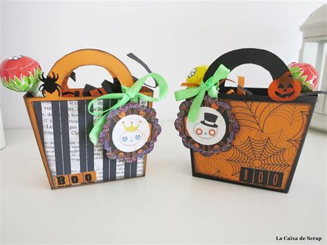 LA CAIXA DE SCRAP Halloween 1 CAJITAS PARA DULCES TERRORÍFICOS