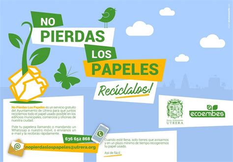 No Pierdas Los Papeles Recíclalos Nueva Campaña Gratuita De