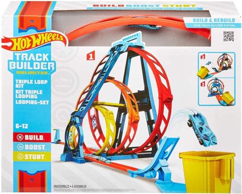Hot Wheels Track Builder Unlimited Triple Loop Kit Looping Racebaan Bol