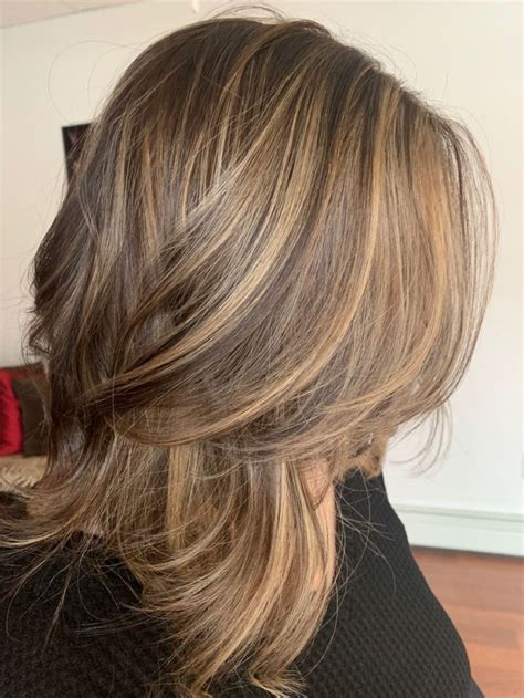 Foilayage Balayage Brown Blonde Hair Dark Blonde Hair Honey Brown