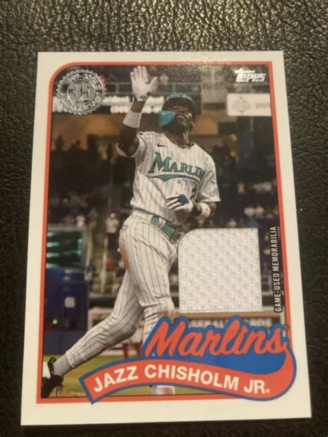 RELIQUE DE BASEBALL Jazz Chisholm Jr 2024 Topps 1989 Topps 89Br Jc C