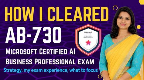 cleared ab  microsoft ai business professional exam real