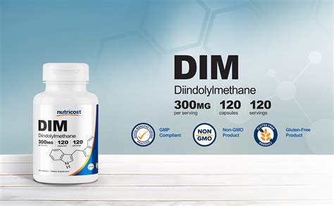 Nutricost Dim Diindolylmethane Plus Bioperine Mg Vegetarian