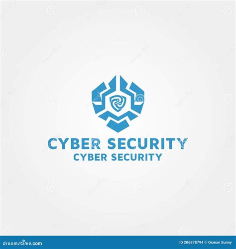 Cyber Security Logo Design Template Idea and Inspiration Stock Illustration - Illustration of ...