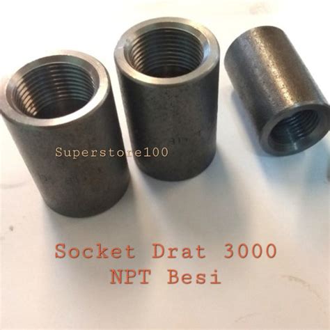 Jual Socket Drat Besi Class Npt Sock Coupling Inch A