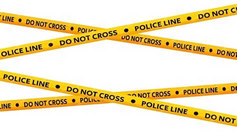 Premium Vector Police Line Do Not Cross Tapes Crossed Yellow And