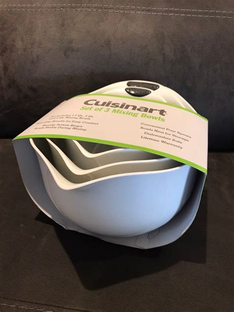 Cuisinart Plastic Mixing Bowls Mercari