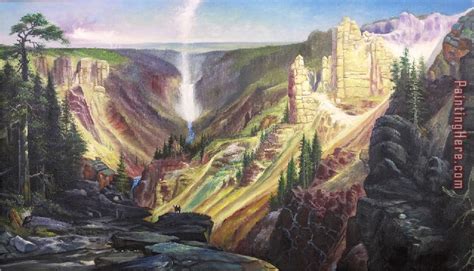 Thomas Moran Grand Canyon Of Yellowstone B Painting Anysize Off