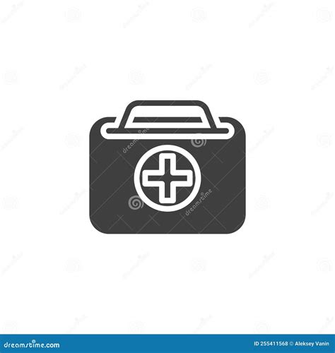 First Aid Kit Vector Icon Stock Vector Illustration Of Hospital