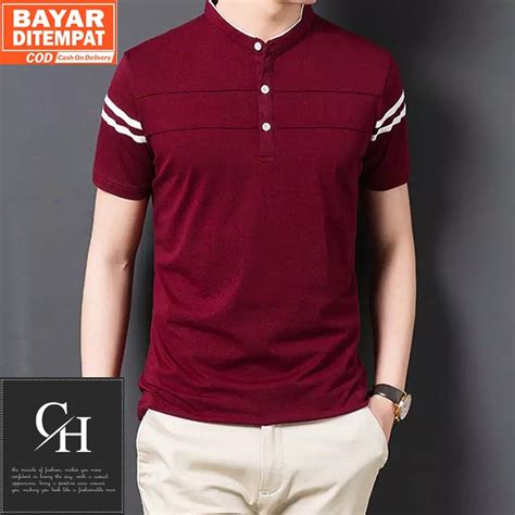 Jual Kaos Zayn Polos Terbaru Kaos Polo Pria Kerah Shanghai Bahan Cotton