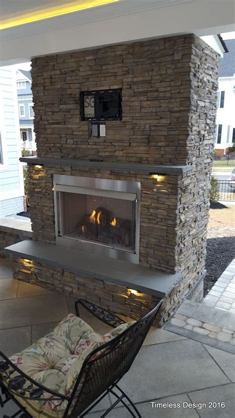 El Dorado Nantucket Outdoor Space Fireplace Exterior