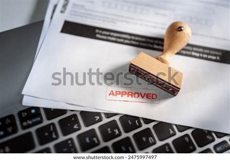 Approved Stamp On Application Form Business Stock Photo 2475997497 ...