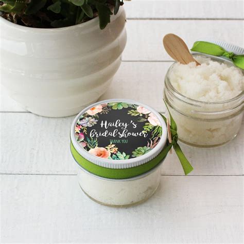 Bridal Shower Favor Sugar Scrubs Vanilla Sugar Body Polish Etsy