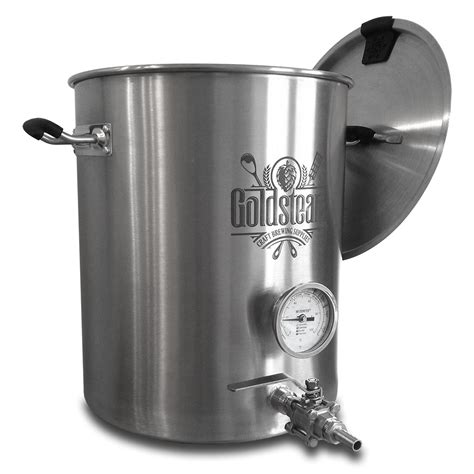 Stainless Steel 10 Gallon Brewmaster Welded Brew Kettle Goldsteam