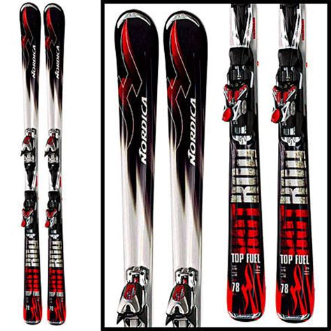 nordica hot rod top fuel alpine ski  marker  ti xb bindings ski