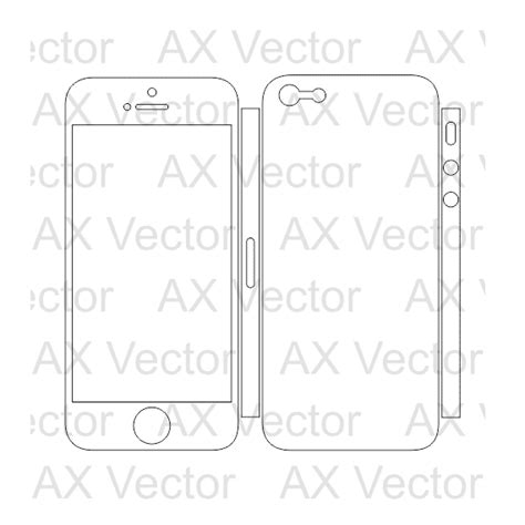 Iphone Outline Vector at GetDrawings | Free download