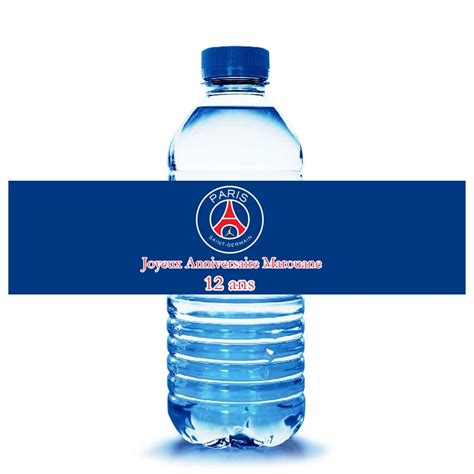 Tiquettes Personnalis Es De Bouteille D Eau De Psg Autocollant De