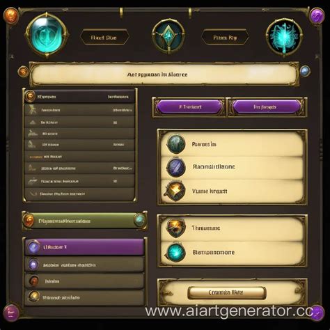 Interactive Rpg Ui Design For Engaging User Experience Ai Art Generator