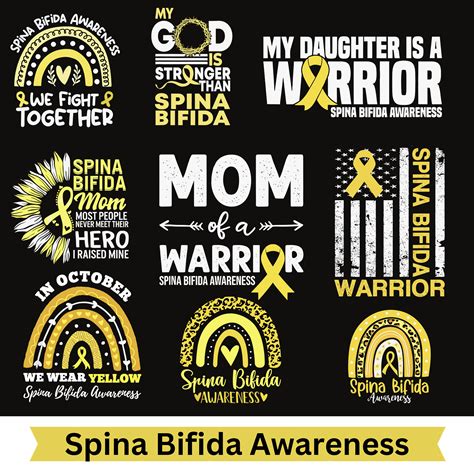 Spina Bifida Awareness T Shirt Design Png Dxf Eps Sv Inspire