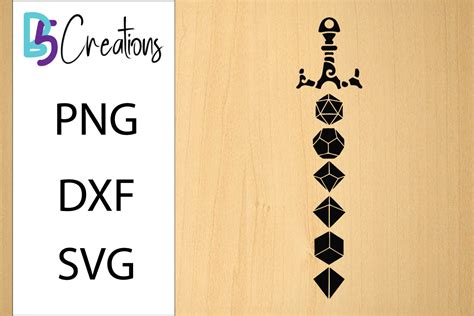 DND Dice Sword Dungeons And Dragons SVGs Graphic By B5creations