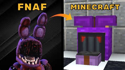 How To Build Withered Bonnie From Fnaf In Minecraft Java Bedrock