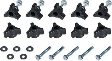 Powertec T Track Knobs With By Hex Bolts And