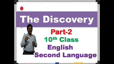 The Discovery Part 2 10th Class English Second Language By Mahantesh