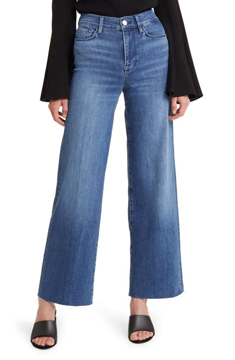 Frame Le Slim Raw Hem Palazzo Jeans Nordstrom