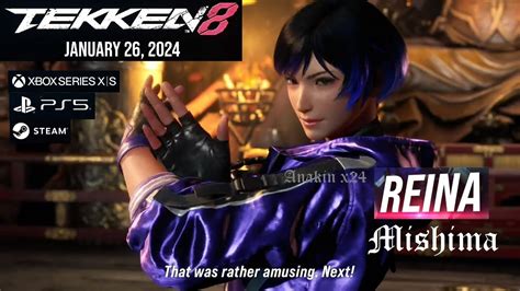 Reina Mishima Reveal And Gameplay Trailer Tekken 8 4k Ps5 Xbox Steam