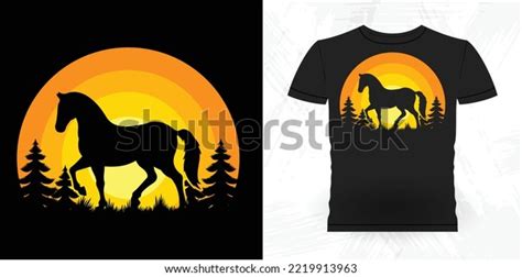 Funny Cowboy Riding Horse Retro Vintage Stock Vector (Royalty Free ...