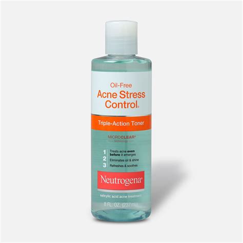 Neutrogena Oil Free Acne Stress Control Triple Action Toner 8oz