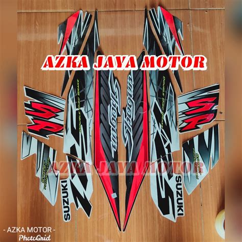 Jual Striping Sticker Suzuki Shogun Sp Warna Putih Hitam