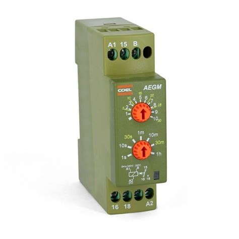 Temporizador Eletrônico AEGM 94 A 242VCA 24VCA VCC multi escala Pyrotec