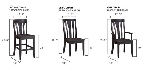 Dining & Pub Chair Seat Height Comparison: Find the Perfect Fit - Amish ...