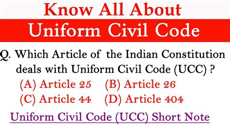 What Is Uniform Civil Code UCC Meaning Of The Uniform Civil Code